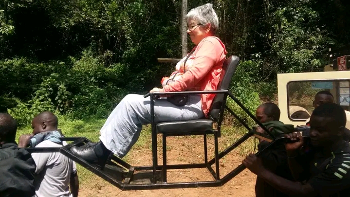Gorilla Trekking - Sedan chairs